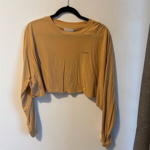 Women's Mustard Cropped Top